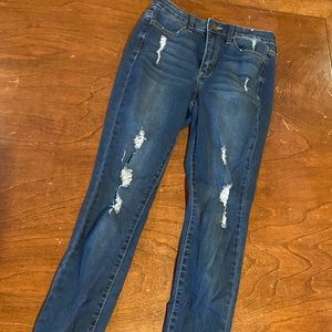 blue skinny jeans (size 5)